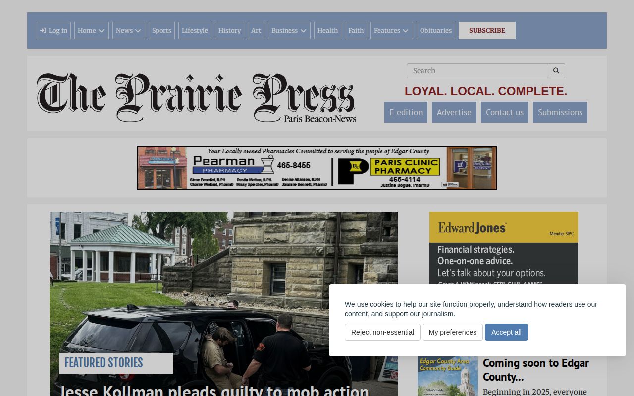 Prairie Press Edgar County Siren Report news source